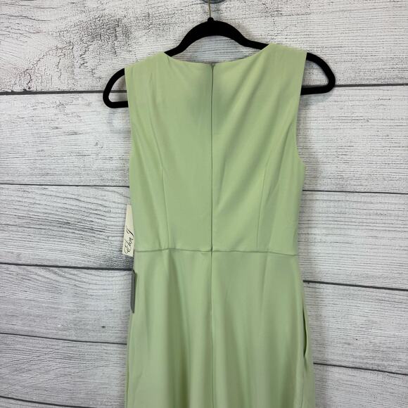 Eliza J Women's Mint Green Bow Detail Sleeveless Midi Dress Size 6 - Picture 2 of 10